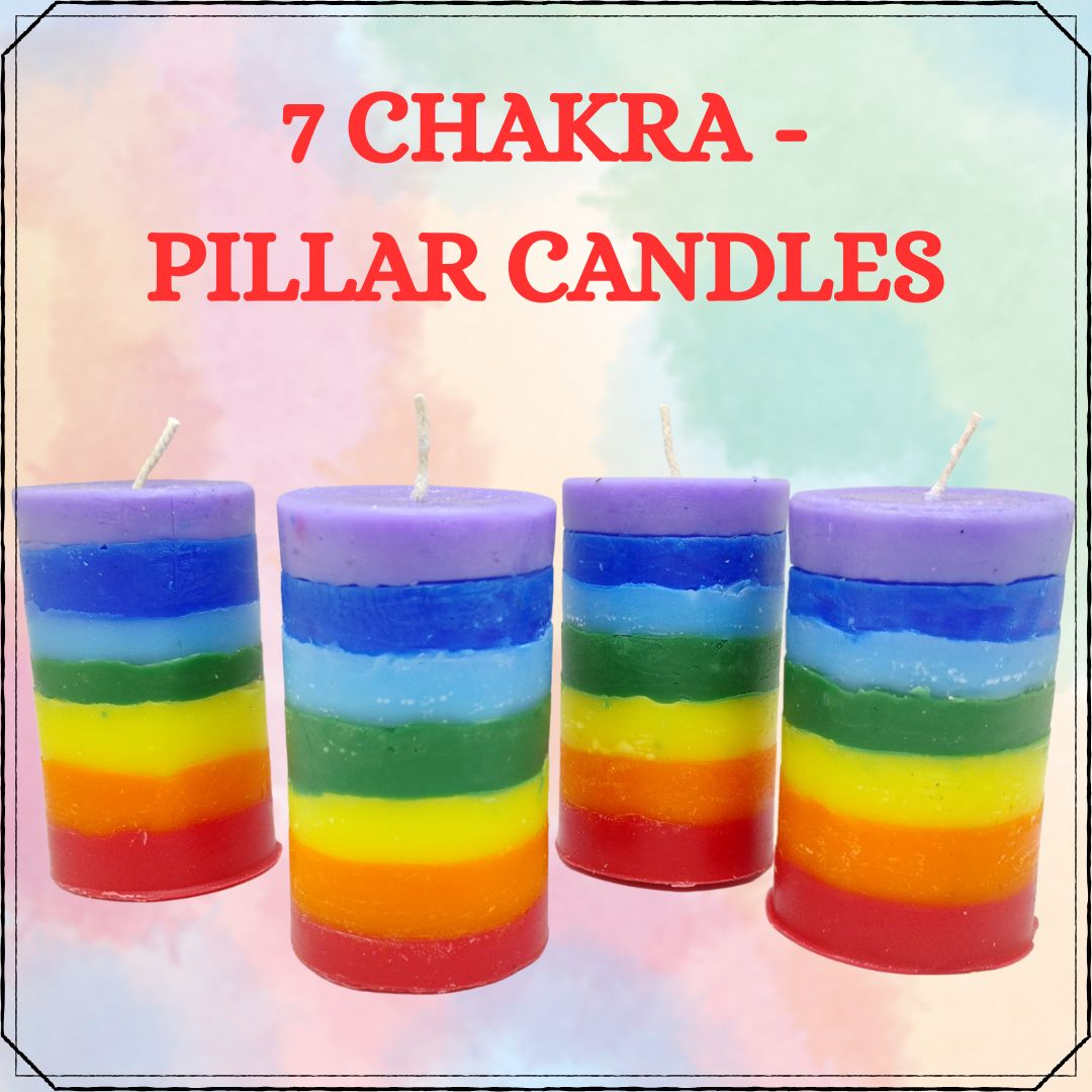 7 Chakra Pillar Candles